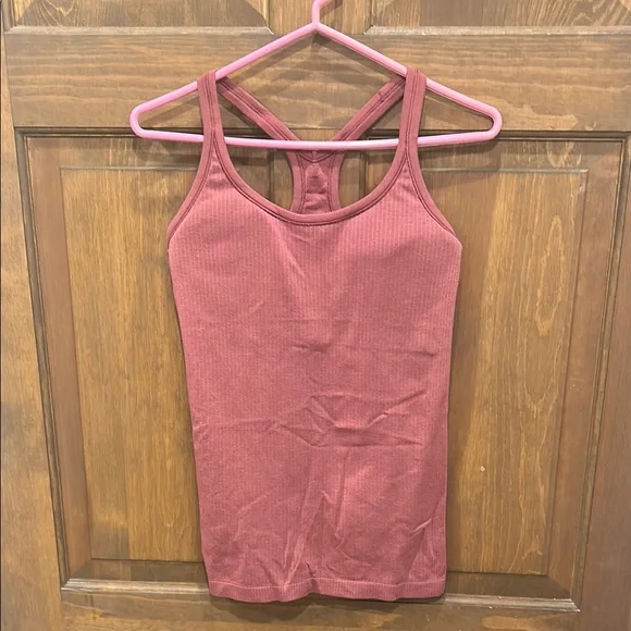 New Lululemon rust red sleeveless racerback tank padded 10 - Picture 2 of 10